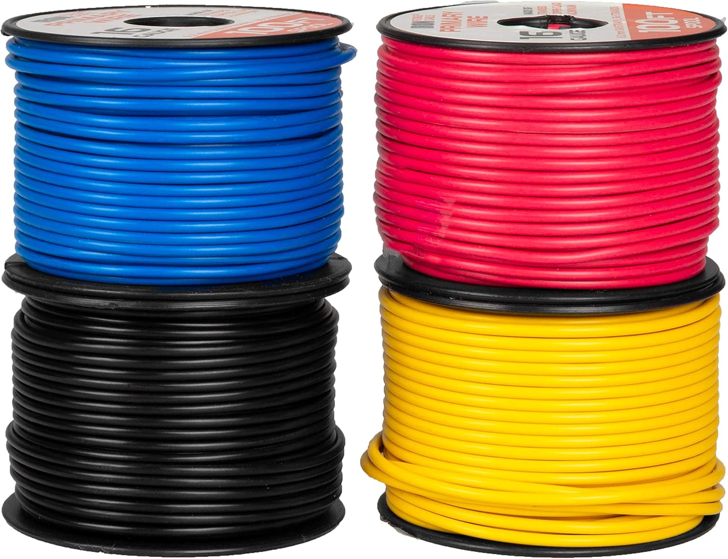 14 Gauge Copper Clad Aluminum Automotive Wire 100 Ft per Roll Pack of 2 Q494047