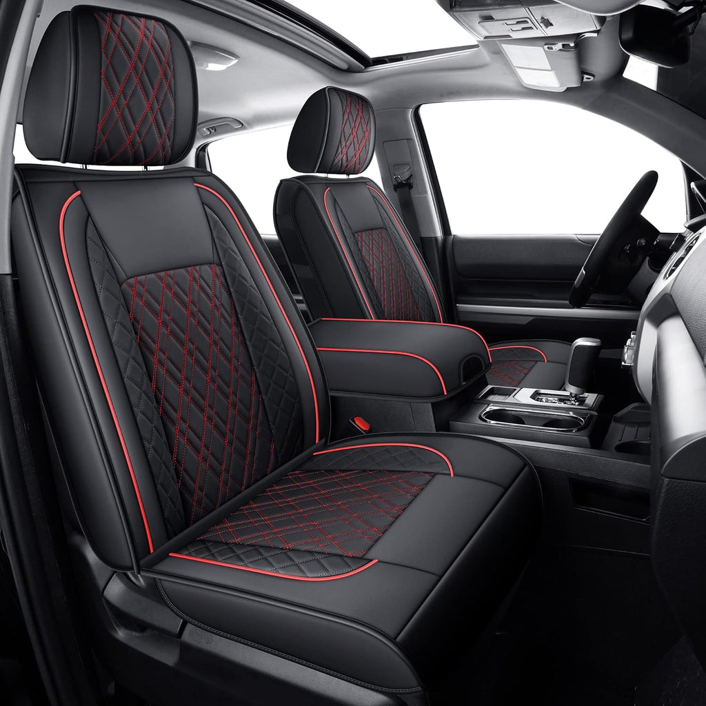 Black Faux Leather Seat Covers S19288