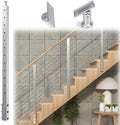 42”x2”x2” Stainless Steel Brushed Weldless Cable Railing Post L8489