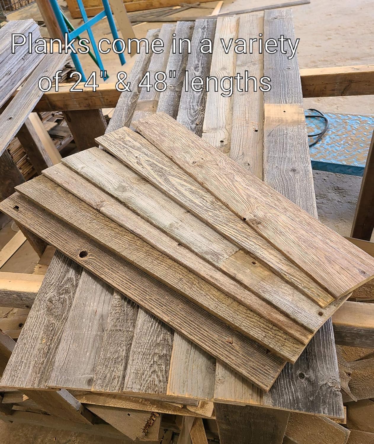 Rustic Reclaimed Barn Wood Paneling Accent Walls (10 square feet) H9538