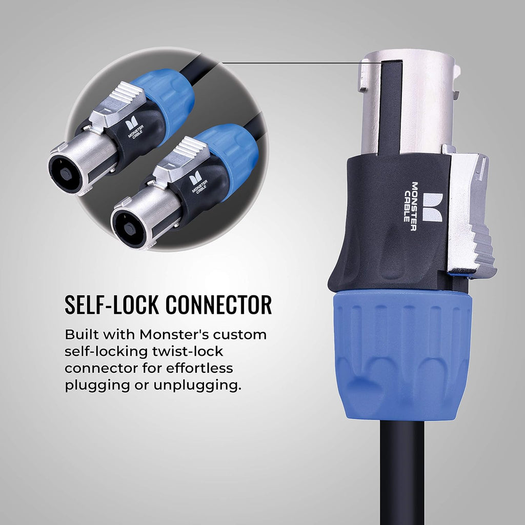20ft Speaker Cable with SpeakOn Connectors, Pack of 2 S867775