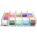96-piece Square Glass Votive Candles Hot Pink Y47007