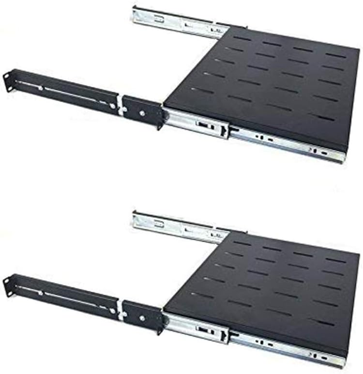250mm 1U Heavy Duty Steel Sliding Shelf 2 Pack P85789