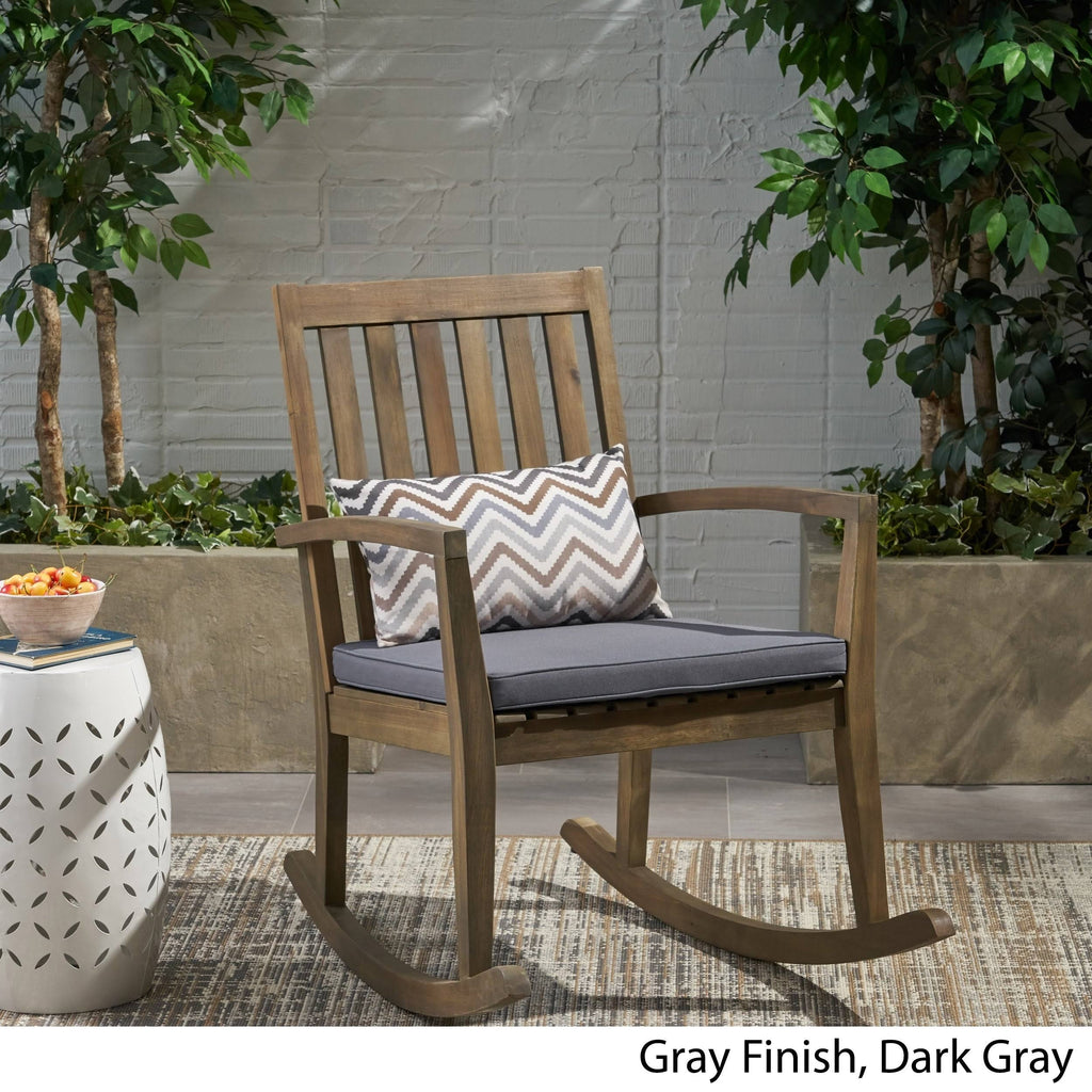 Acacia Wood Rocking Chair B521144