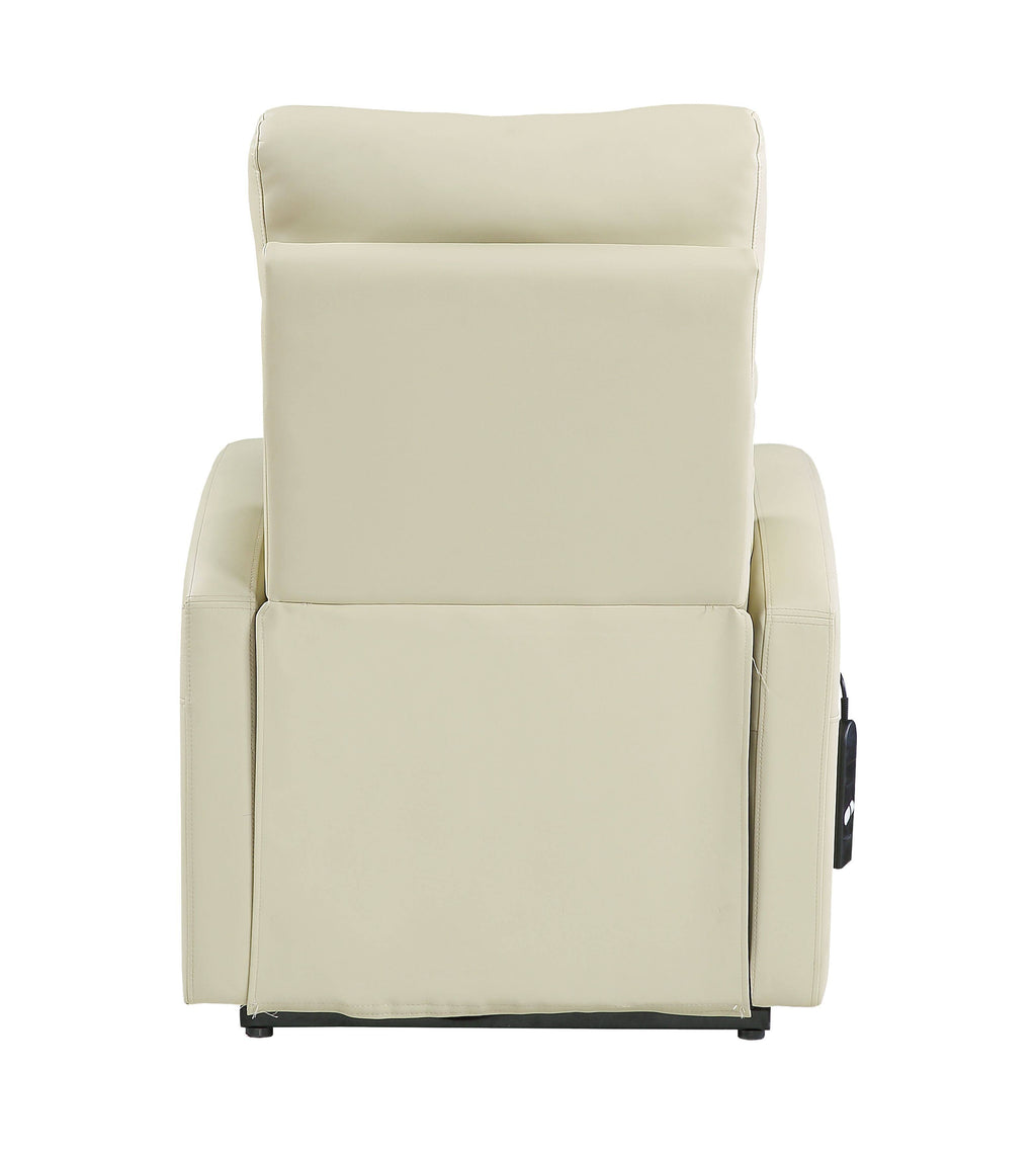 Beige PU Power Lift Recliner I257