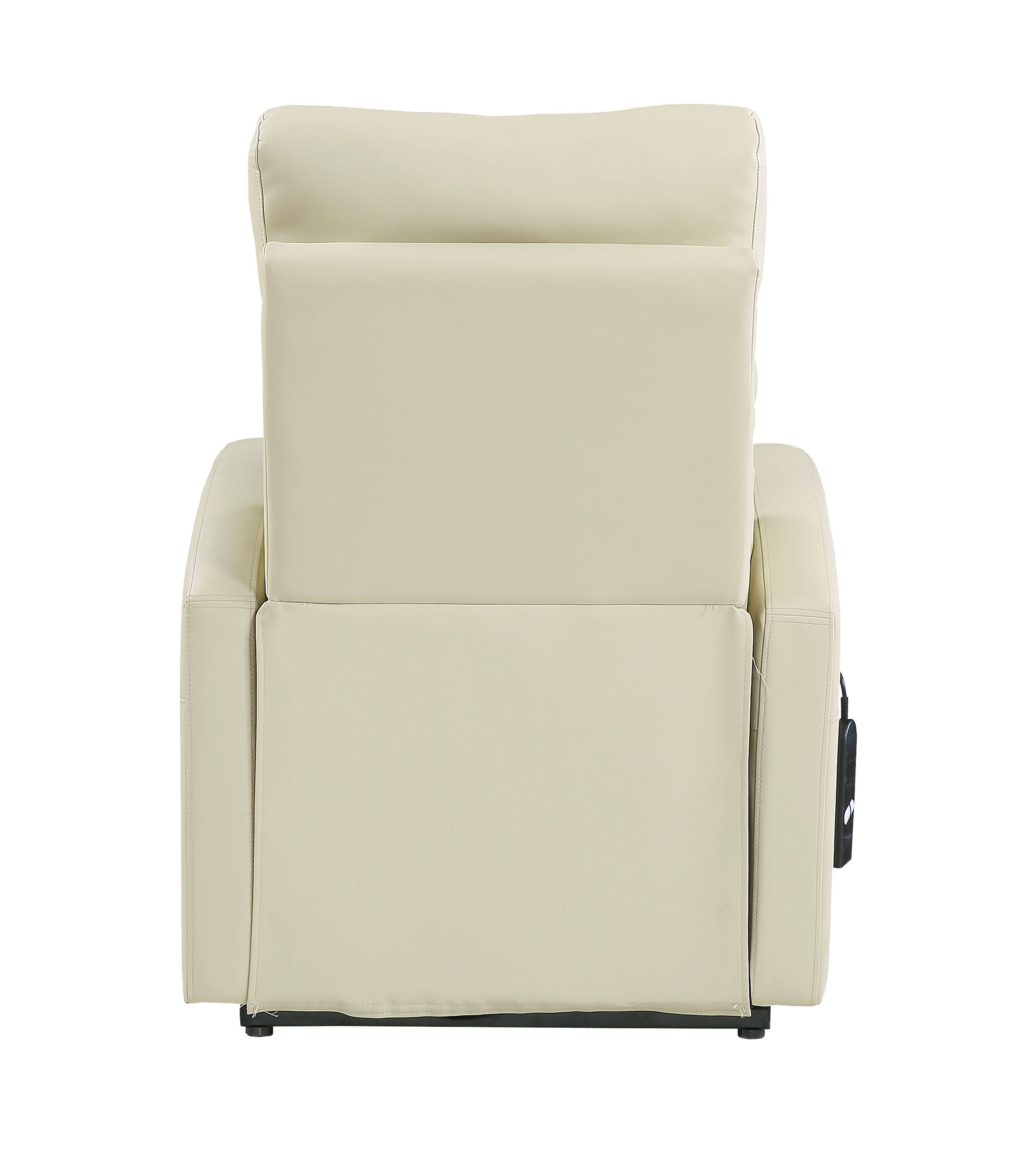 Beige PU Power Lift Recliner I257