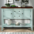 Antique Blue 4 Drawer Pine Wood Server W901