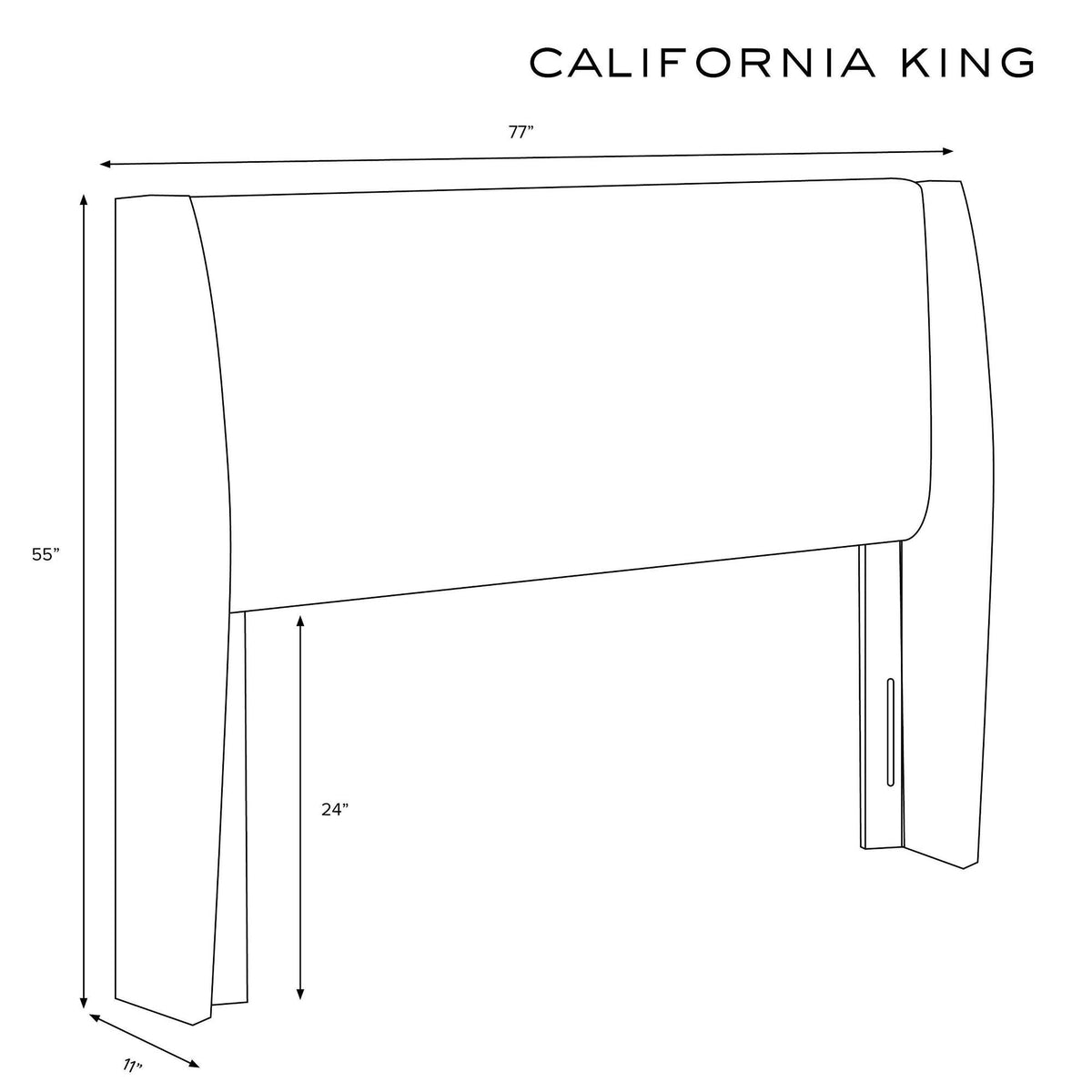Blush Linen Wingback Headboard J143