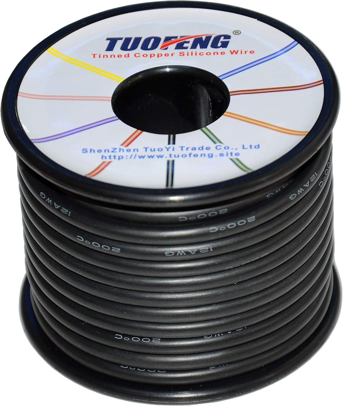 12 AWG Silicone Wire 70 feet Tinned Copper Stranded Wire High Temperature Resistance Pack of 2 D648