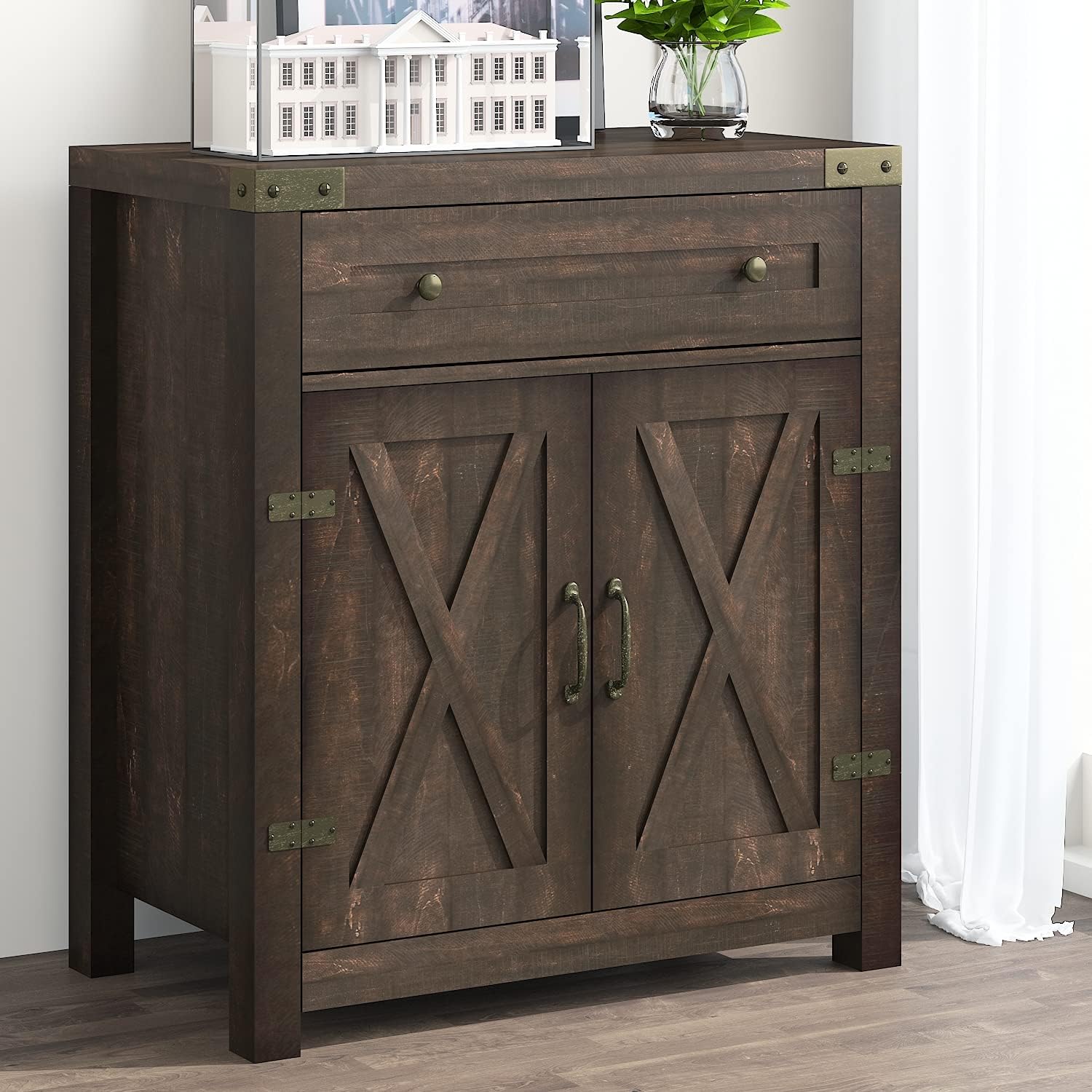 Espresso Accent Cabinet with Drawer & 2 Doors A456437
