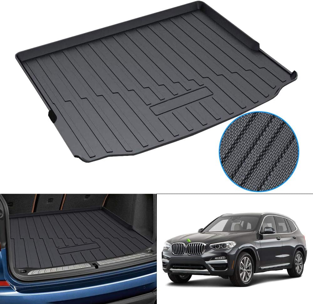 Trunk Mat for BMW G01 X3 2018-2022 All Weather TPO Rear Cargo Liner Pack of 2 F7819