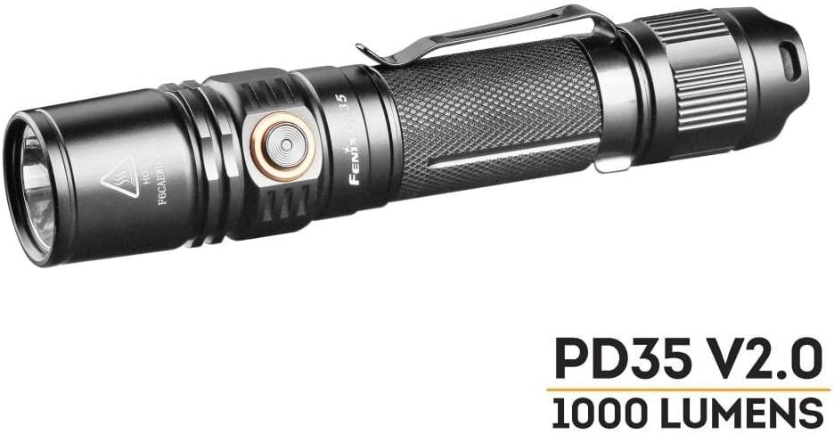 1000 Lumen Flashlight with USB Rechargeable Battery & Carry Case J5073