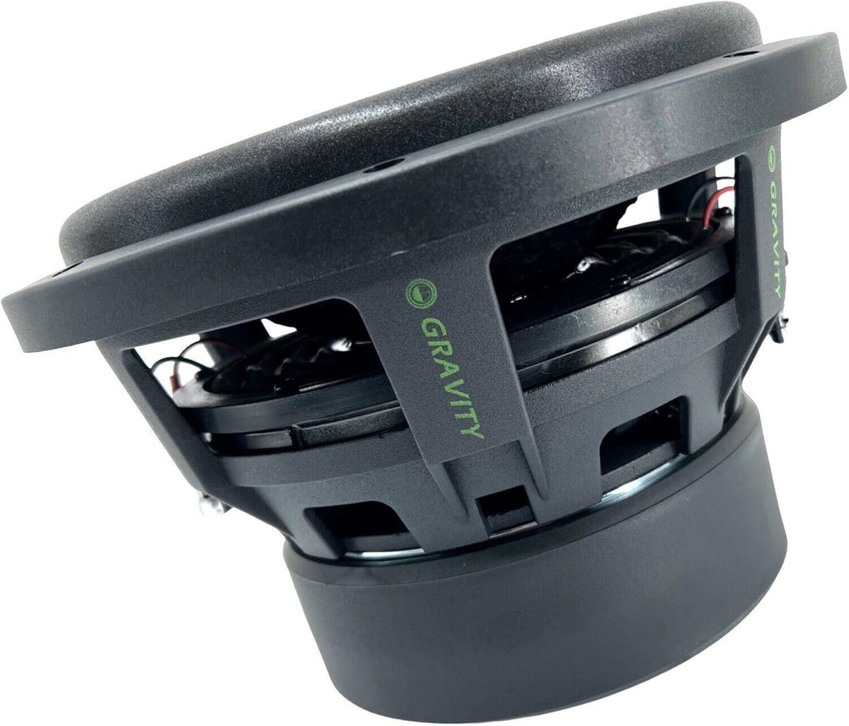 2X Gravity 10 Inch 2000 Watt Car Audio Subwoofer Pair 4 Ohm DVC H218