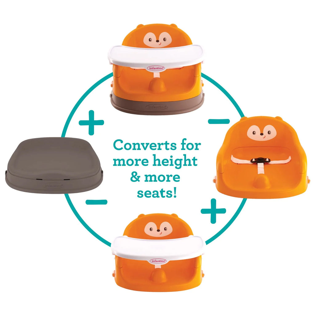 Orange Fox 4-in-1 Baby to Toddler High Chair Booster Seat O684