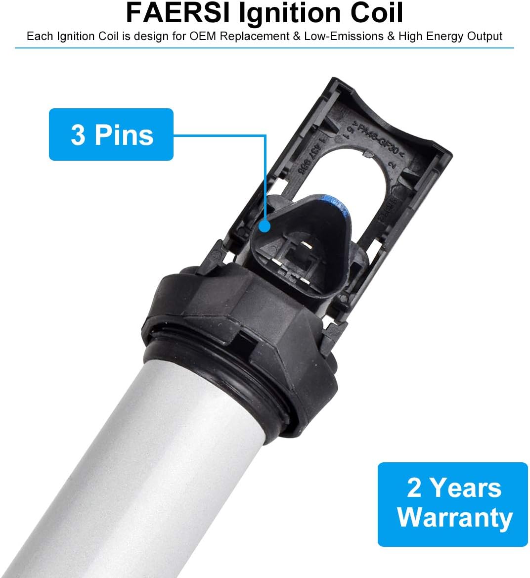 Set of 6 Ignition Coils Pack F298174
