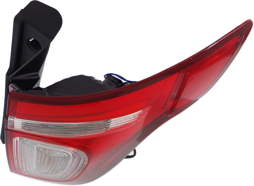 Tail Light Assembly for 2011-2015 Ford Explorer, Clear and Red Lens, Passenger Side X531943
