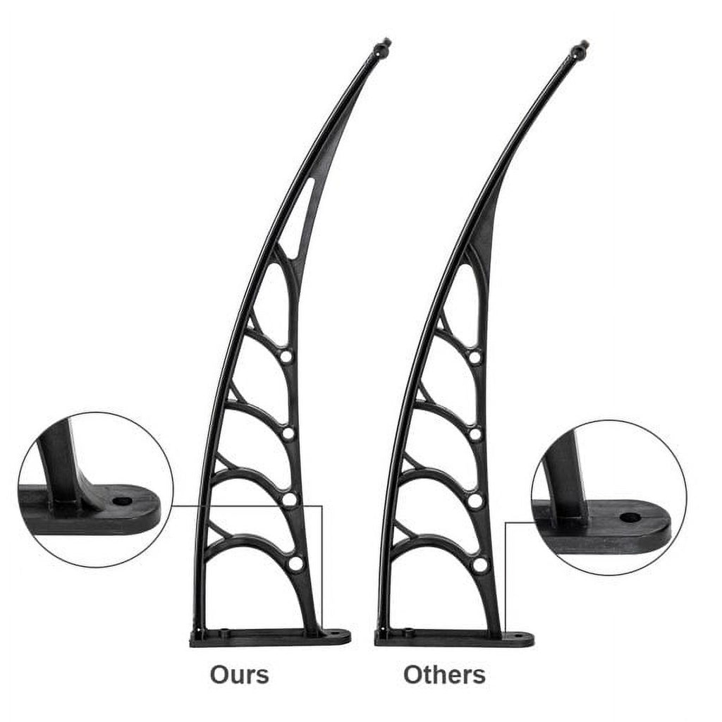 Window Awnings 40" x 38" Brown & Black A217