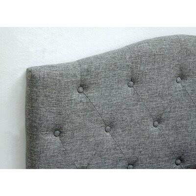 Gray Full/Queen Upholstered Panel Headboard B879703