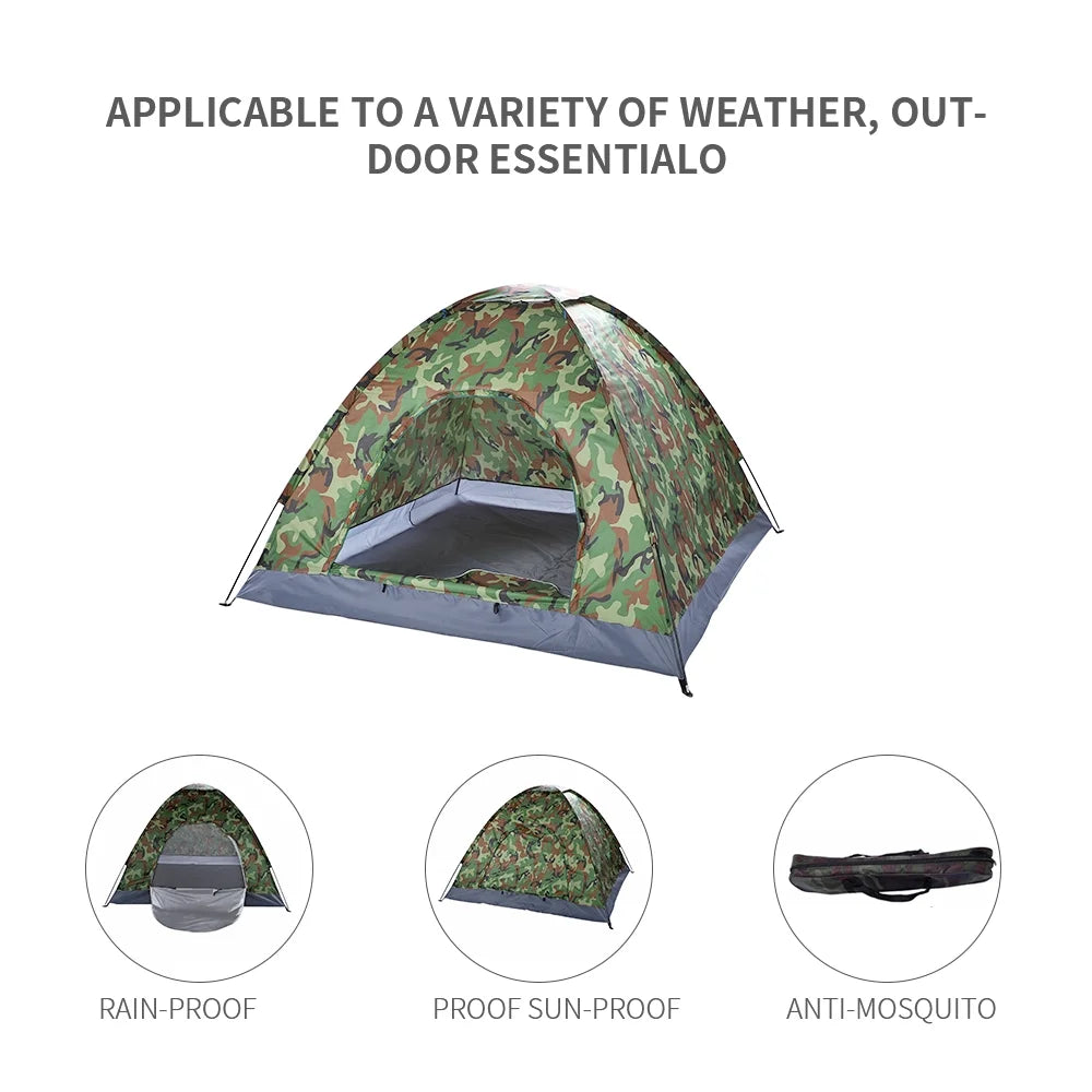 4 Person Outdoor Waterproof Tent Camouflage Shelter E2279