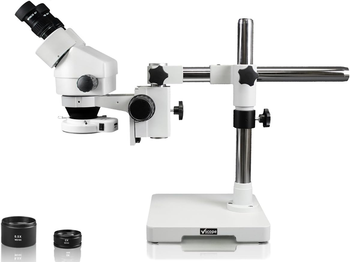 Binocular Trinocular Zoom Stereo Microscope with 10x WF Eyepiece, 3.5X—90x Magnification A416575