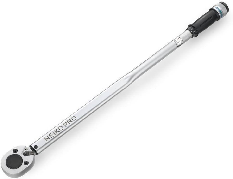 3/4” Drive Adjustable Click Torque Wrench, 50-300 Foot-Pound, Chrome Vanadium Steel S394