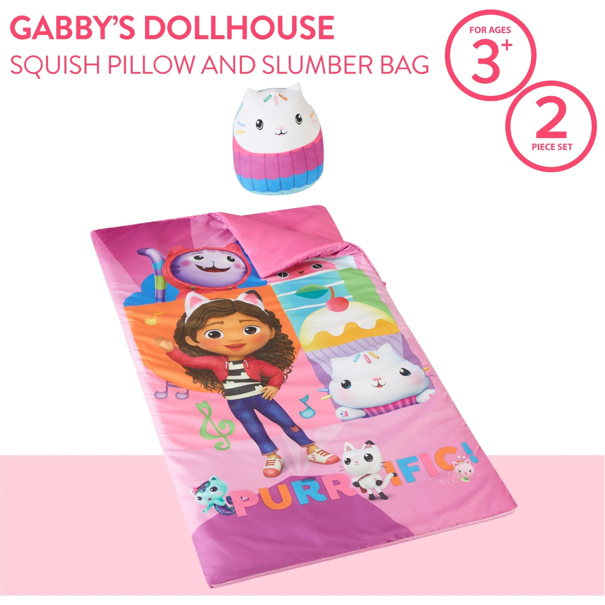 2-Piece Slumber Bag and Squishy Pillow D547