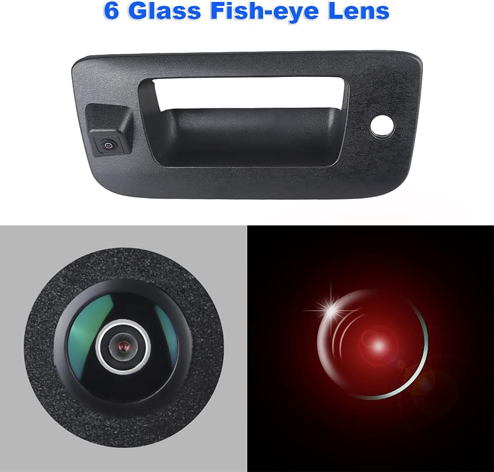 Waterproof Black Tailgate Handle with Camera Pack of 2 B254