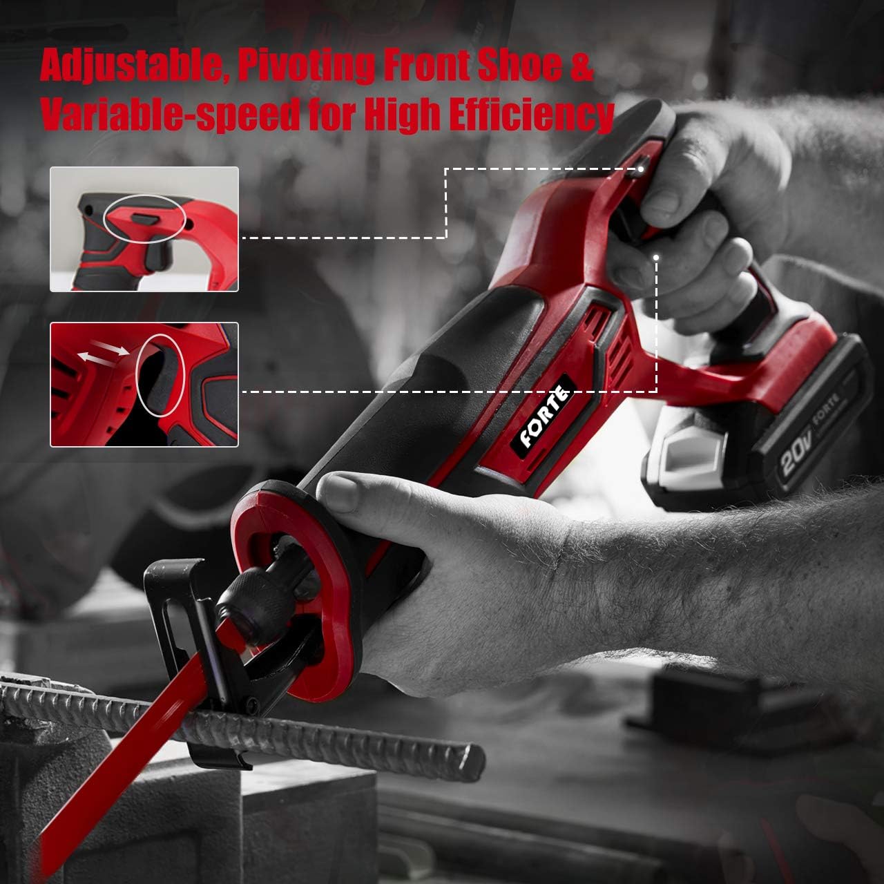 20V Max Reciprocating Saw with Li-ion Battery and Quick Charger H41141