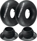 Two 6-14 7-14 Farm Tractor Implement Tire Inner Tubes With Bushings Y24693