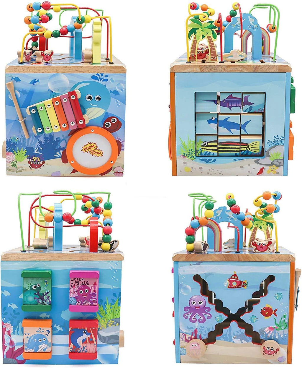Deluxe Activity Wooden Maze Cube E38446