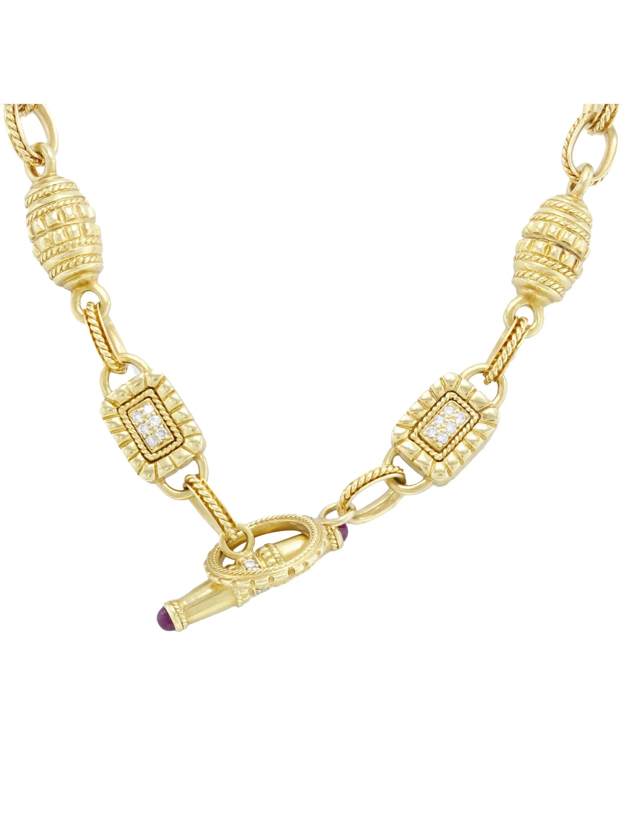 18k Yellow Gold Diamond Necklace V76599