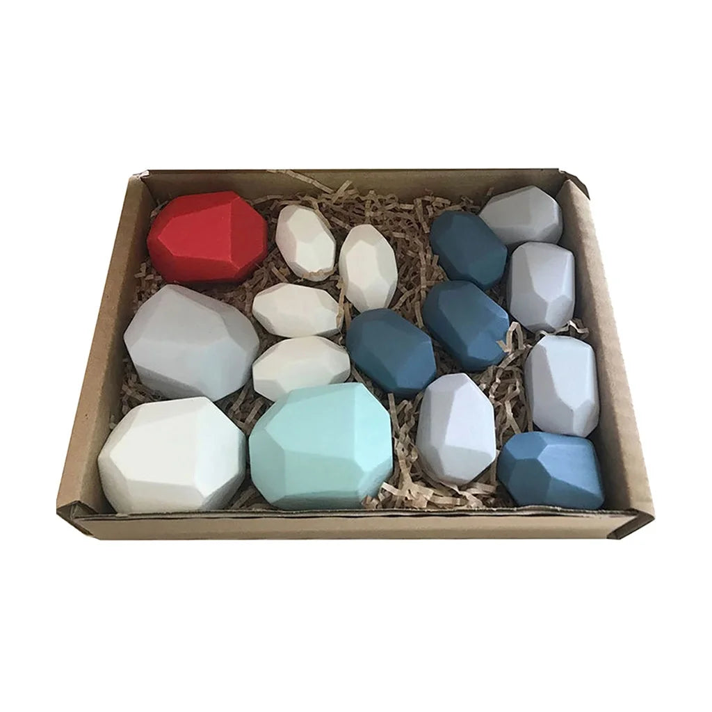 Wooden Stone Building Block Toy Stacking Game S3527