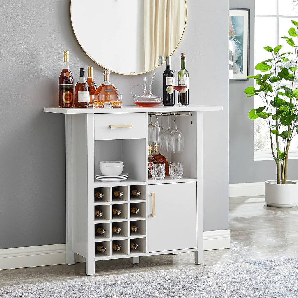 Stone Grey Bar Cabinet Server G42156