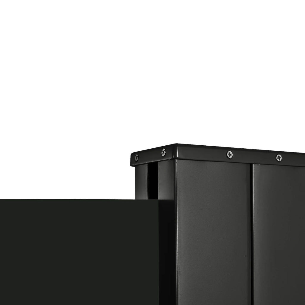Black Retractable Privacy Screen Side Awning J7279