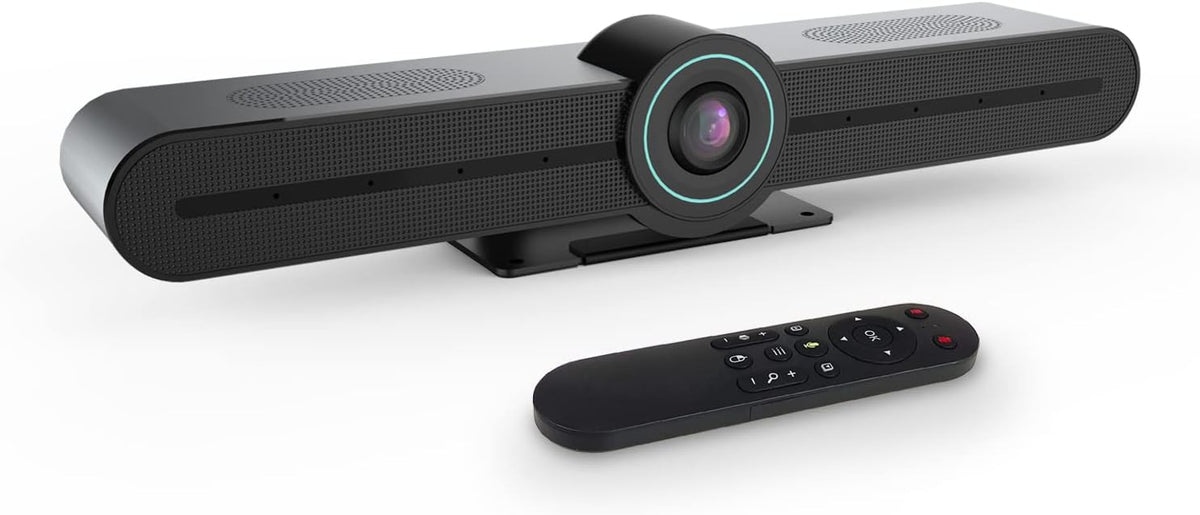 HD 4K Conference Room Webcam with Microphone and Speaker, 3X Digital Zoom, Wide Angle View 3 in 1 USB Webcam T709927
