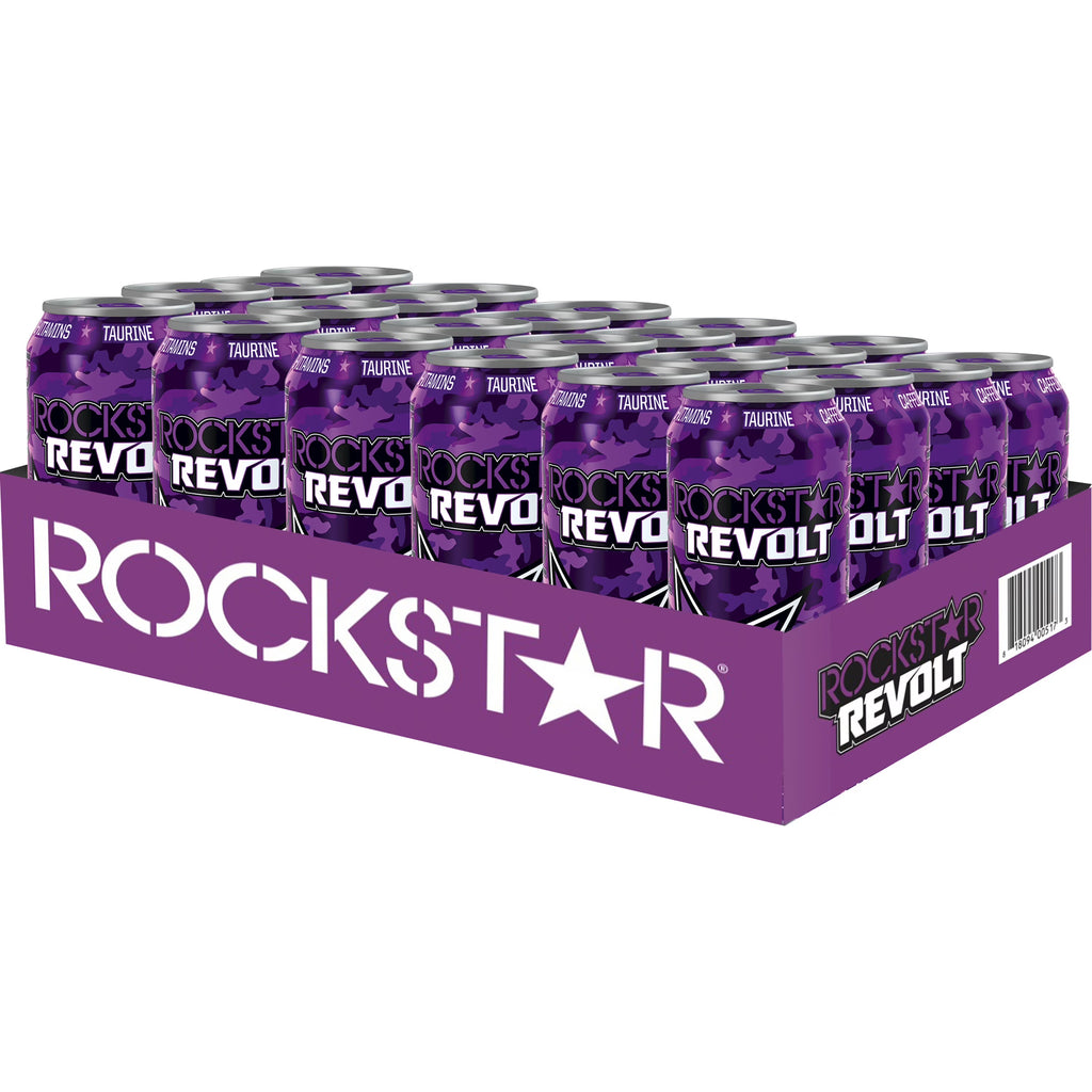 Grape Energy Drink, 16 fl oz, 24 Cans V40077