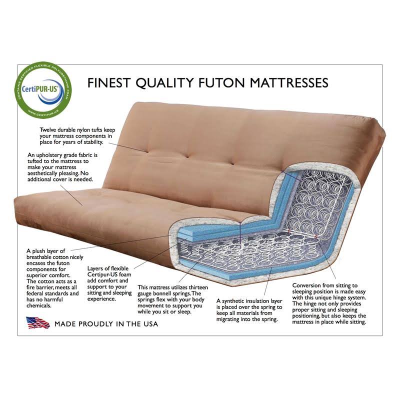 Brown Rustic Walnut Finish Mattress F791611