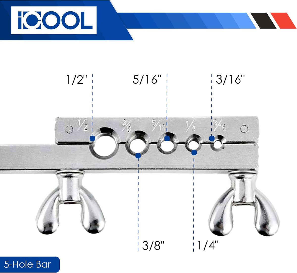 Auto Single & Double Flaring Tool Kit for Copper Aluminum Brake Line W2942