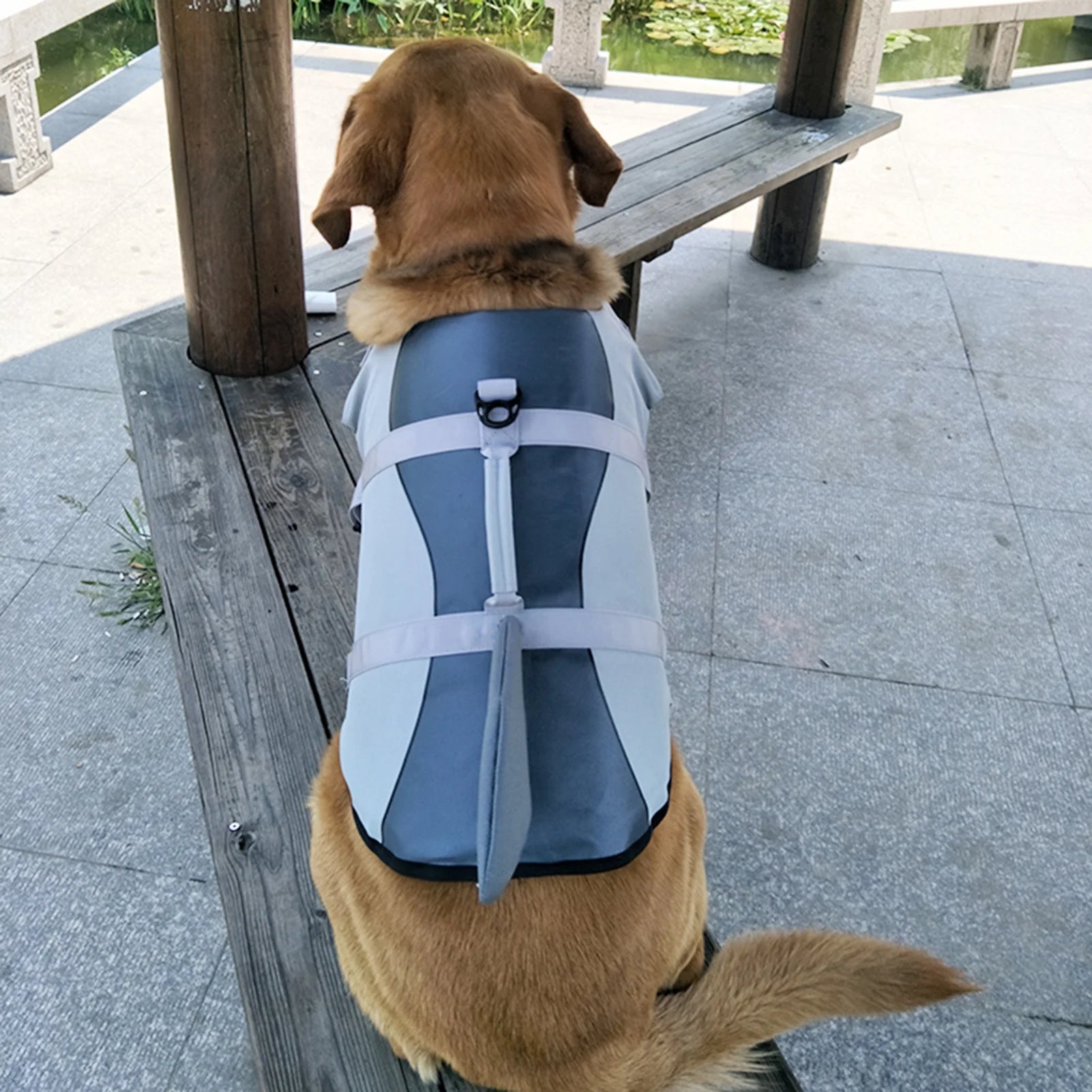 Dog Shark Swimsuit Vest Pet Safety Wear P46703