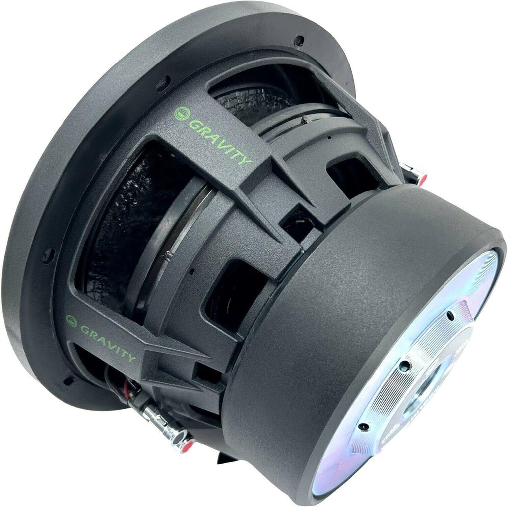 2X Gravity 10 Inch 2000 Watt Car Audio Subwoofer Pair 4 Ohm DVC H218