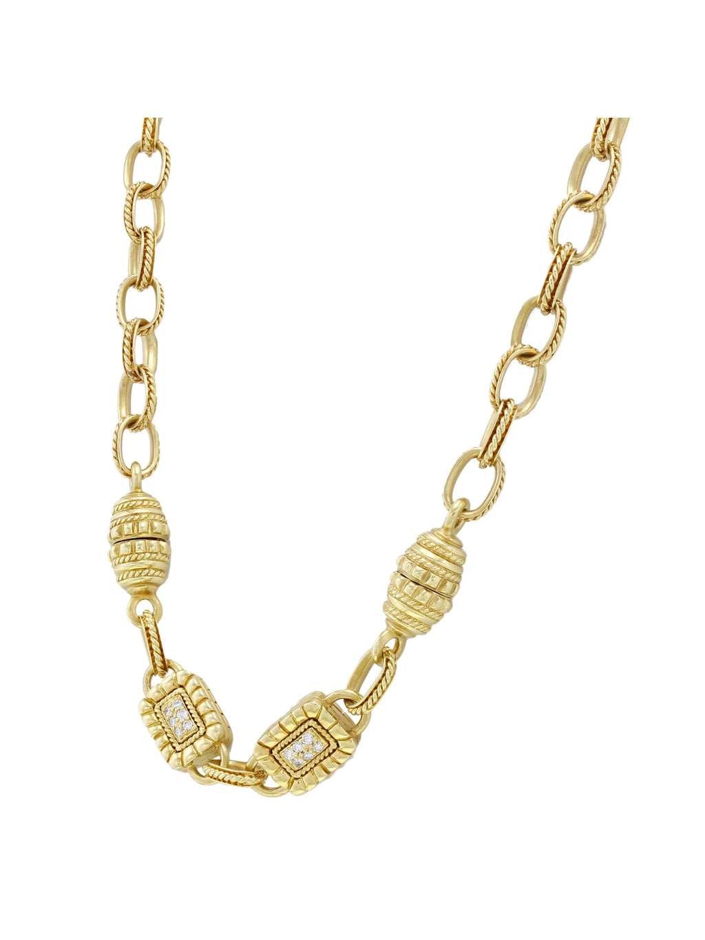 18k Yellow Gold Diamond Necklace V76599