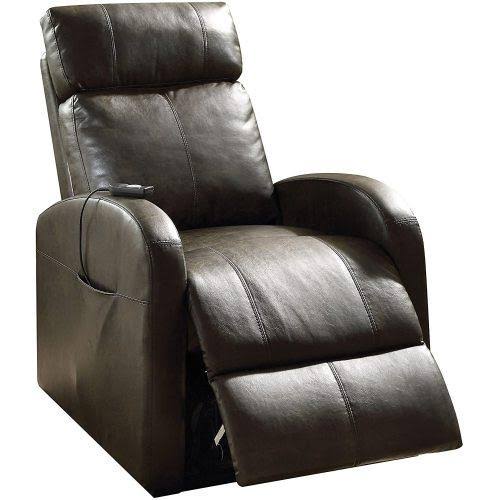 Beige PU Power Lift Recliner I257