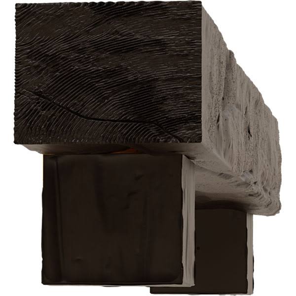 Natural Mahogany Faux Wood Fireplace Mantel Kit M998