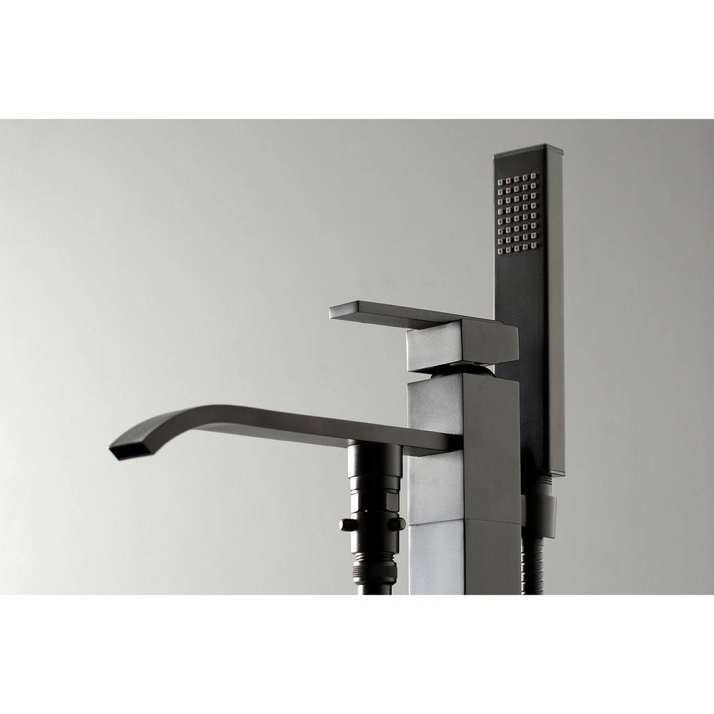 Brushed Brass Freestanding Tub Faucet with Hand Shower Z2692