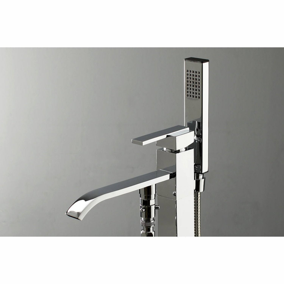 Brushed Brass Freestanding Tub Faucet with Hand Shower Z2692