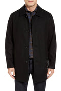 Reversible Wool Car Coat Black J8514