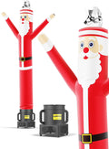 6-Feet Tall Inflatable Tube Christmas Air Dancers Set with Blower O3692