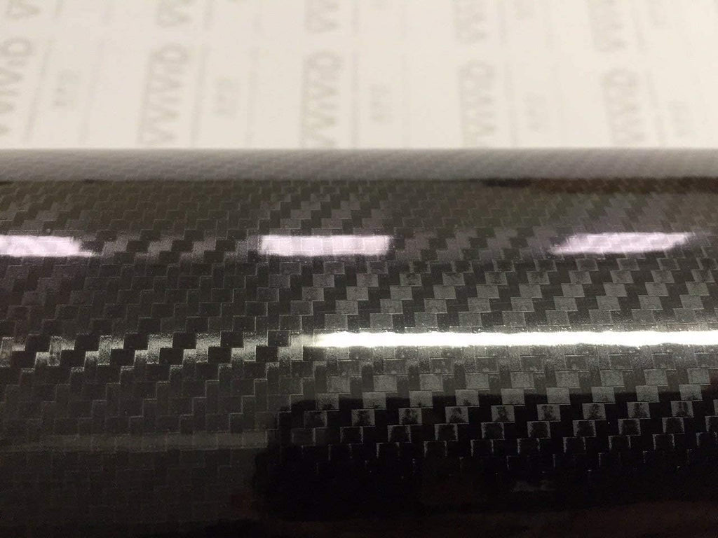 6ft x 5ft High Gloss Black Carbon Vinyl Wrap Film M641