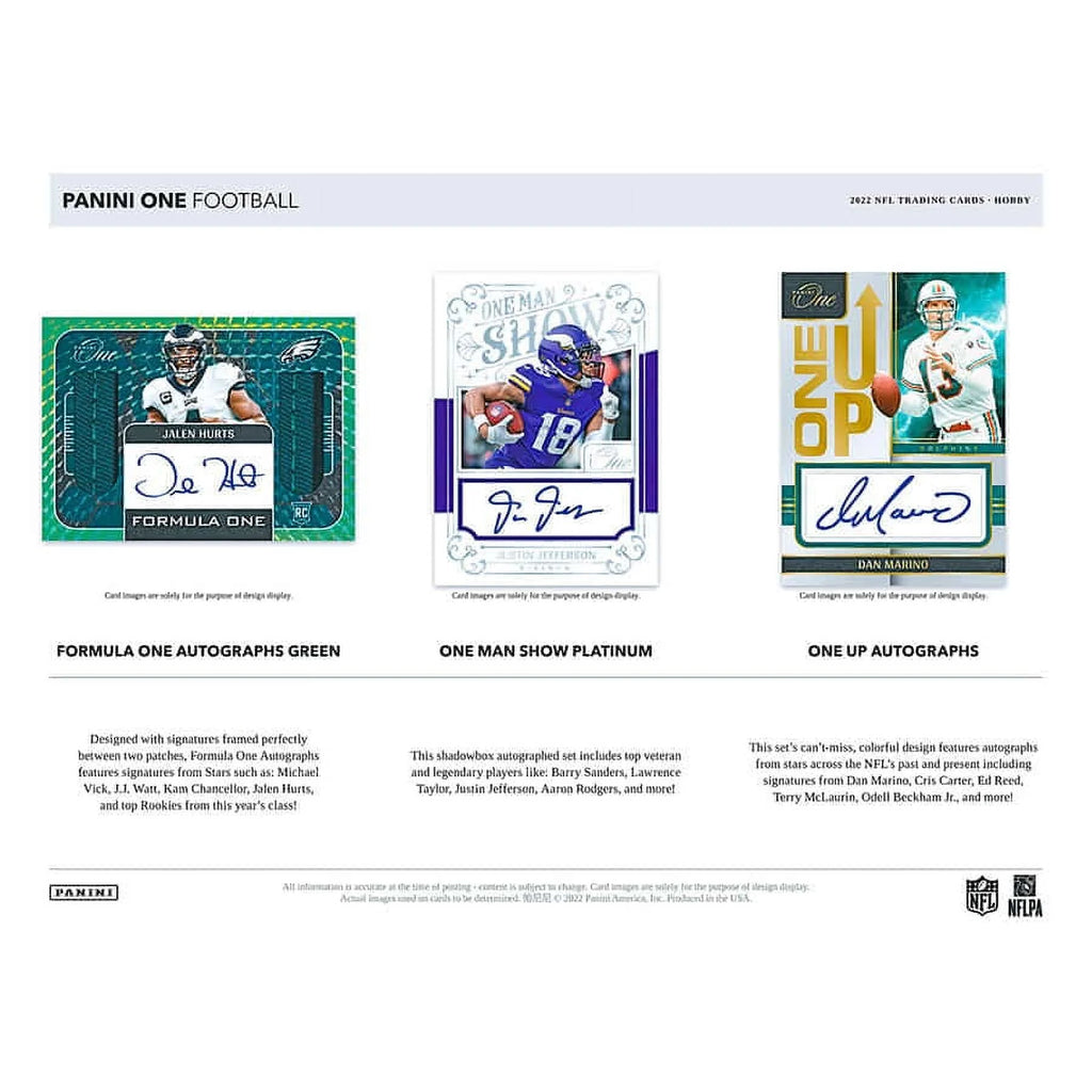 2022 Panini One Football Hobby Box P8832