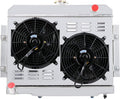 3 Row Aluminum Radiator with Shroud and 2x12'' Fan R7349
